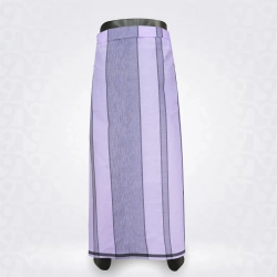 Black  and White Grey Stripe Kattari Cotton Lungi